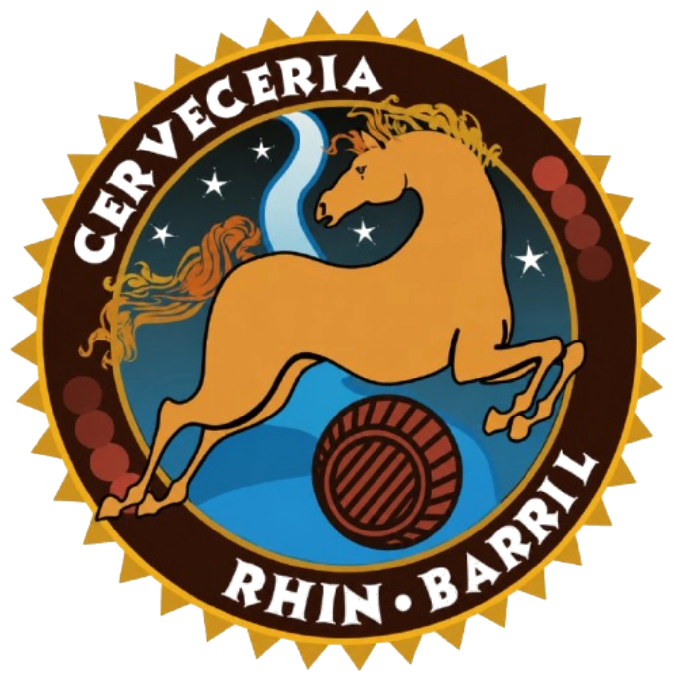 Logo Cervecería Rhin Barril 1